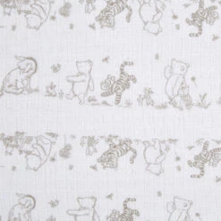 Lot De 4 Maxi-langes En Mousseline De Coton Winnie & Friends -Produits Pour Bébé ad121047905 3