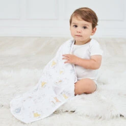 Lot De 4 Maxi-langes En Mousseline De Coton Winnie & Friends -Produits Pour Bébé ad121047905 5