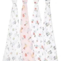 Lot De 4 Langes En Mousseline De Coton Disney Princesse -Produits Pour Bébé ad121054033 1