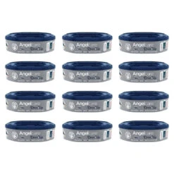 Angelcare Lot De 12 Recharges Octogonales Pour Poubelle Dress Up Ou Essential