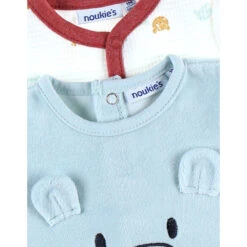 Lot De 2 Pyjamas En Velours Naissance -Produits Pour Bébé am023101030 4