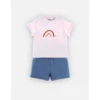 Ensemble Short Et Tee-shirt Rose - 9 Mois -Produits Pour Bébé am023104239