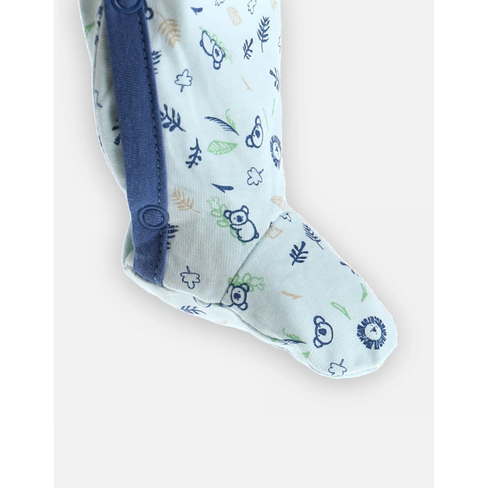 Pyjama En Jersey à Imprimé Bleu 3 Mois 7 Pyjama En Jersey à Imprimé Bleu 3 Mois – Image 5