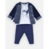 Ensemble 3 Pièces En Coton Bleu Marine 3 Mois 1 Ensemble 3 Pièces En Coton Bleu Marine 3 Mois -Produits Pour Bébé am023106827