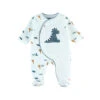 Pyjama Bébé En Velours Dinosaure - 0 Mois -Produits Pour Bébé am023109780