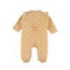 Pyjama 1 Pièce Fleuri En Jersey Moutarde Naissance
