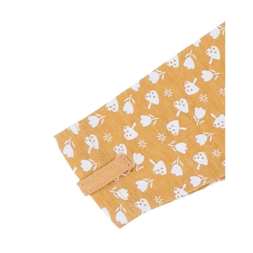 Pyjama 1 Pièce Fleuri En Jersey Moutarde Naissance 5 Pyjama 1 Pièce Fleuri En Jersey Moutarde Naissance – Image 3