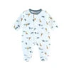 Pyjama Bébé Velours Blanc Dinosaures Et Girafes 3 Mois -Produits Pour Bébé am023111752