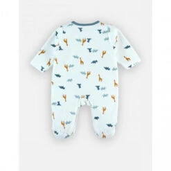 Pyjama Bébé Velours Blanc Dinosaures Et Girafes 3 Mois -Produits Pour Bébé am023111752 2