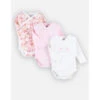 Lot De 3 Body Croisés Blanc/rose/imprimé Fleuris 3 Mois -Produits Pour Bébé am023112224