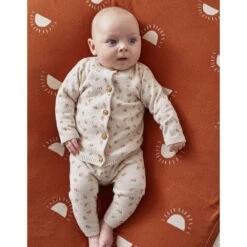 Legging Maille Beige Fleurs 3 Mois 9 Legging Maille Beige Fleurs 3 Mois -Produits Pour Bébé am023151261 2