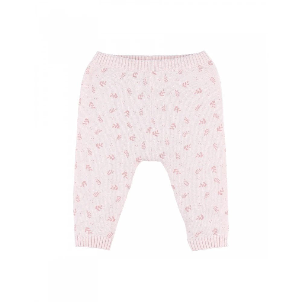 Legging Maille Rose Fleurs 9 Mois 3 Legging Maille Rose Fleurs 9 Mois