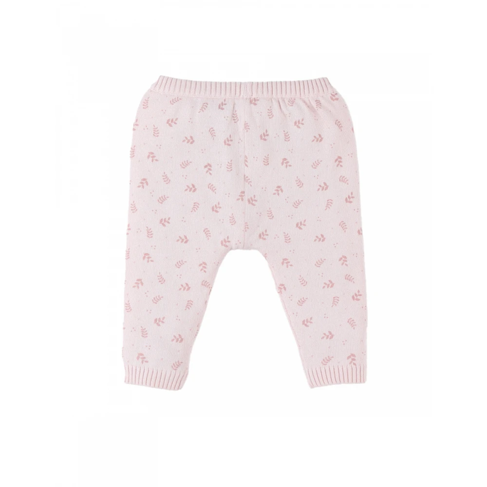 Legging Maille Rose Fleurs 9 Mois 5 Legging Maille Rose Fleurs 9 Mois – Image 3