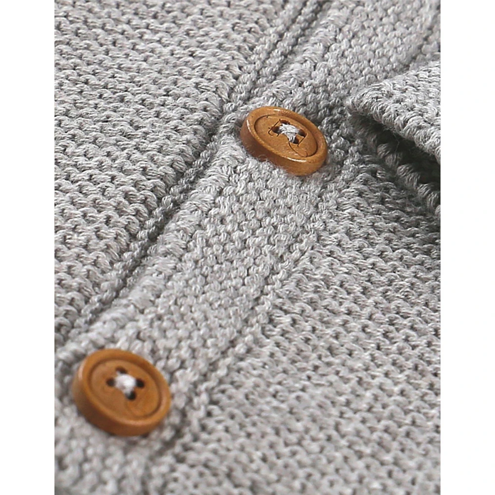 Gilet Maille Gris Chiné 18 Mois 5 Gilet Maille Gris Chiné 18 Mois – Image 3