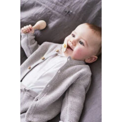 Gilet Maille Gris Chiné 18 Mois 10 Gilet Maille Gris Chiné 18 Mois -Produits Pour Bébé am023181867 3