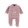 Pyjama Bébé Velours Lina & Joy Rose 1 Mois -Produits Pour Bébé am023182416
