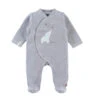 Pyjama Bébé Velours Anna Gris Naissance -Produits Pour Bébé am023185915