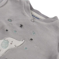 Pyjama Bébé Velours Anna Gris Naissance -Produits Pour Bébé am023185915 2