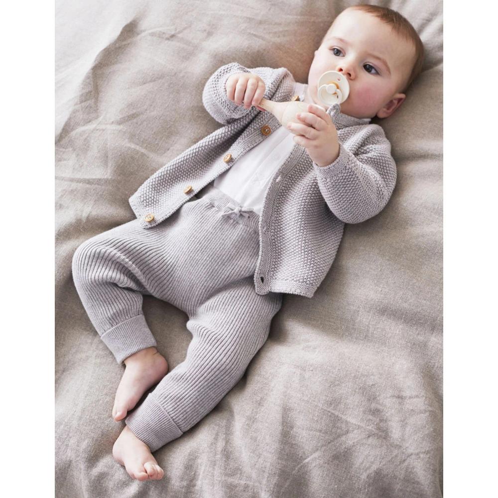 Legging Maille Gris Chiné 18 Mois 4 Legging Maille Gris Chiné 18 Mois – Image 2