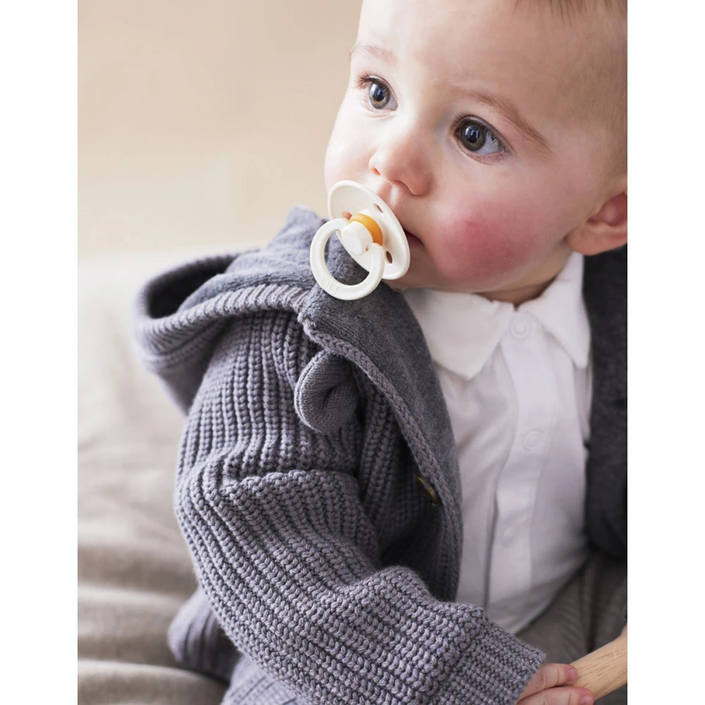 Gilet En Maille Gris Foncé 1 Mois 4 Gilet En Maille Gris Foncé 1 Mois – Image 2