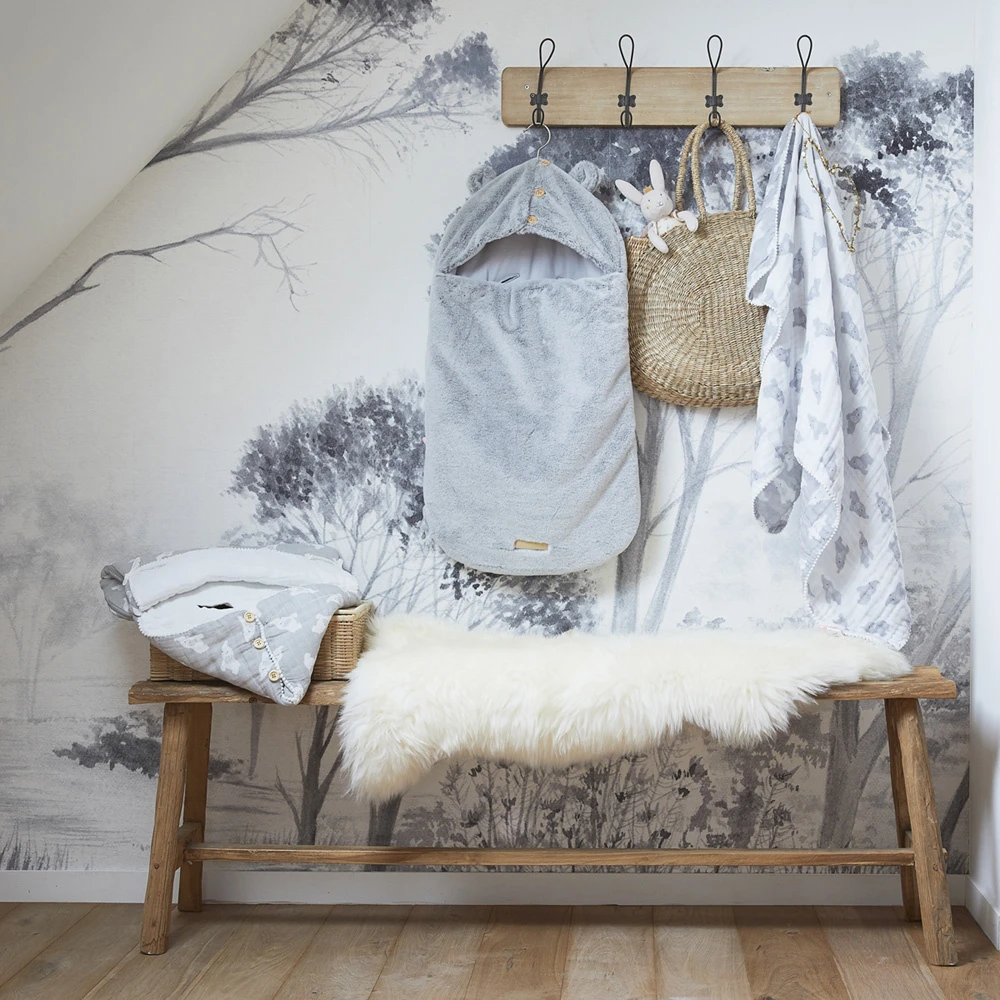 Nid D'ange Gris Clair Fausse Fourrure 7 Nid D'ange Gris Clair Fausse Fourrure – Image 5