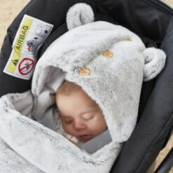 Nid D'ange Gris Clair Fausse Fourrure 16 Nid D'ange Gris Clair Fausse Fourrure -Produits Pour Bébé am067627165 6