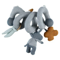 Jouet De Lit Bébé Spirale D'activités Coton Bio Paco Bleu -Produits Pour Bébé am083494156 1