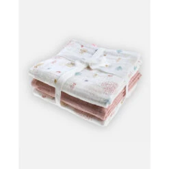 Set De 3 Langes En Mousseline De Coton Lina Rose -Produits Pour Bébé am121003987 1
