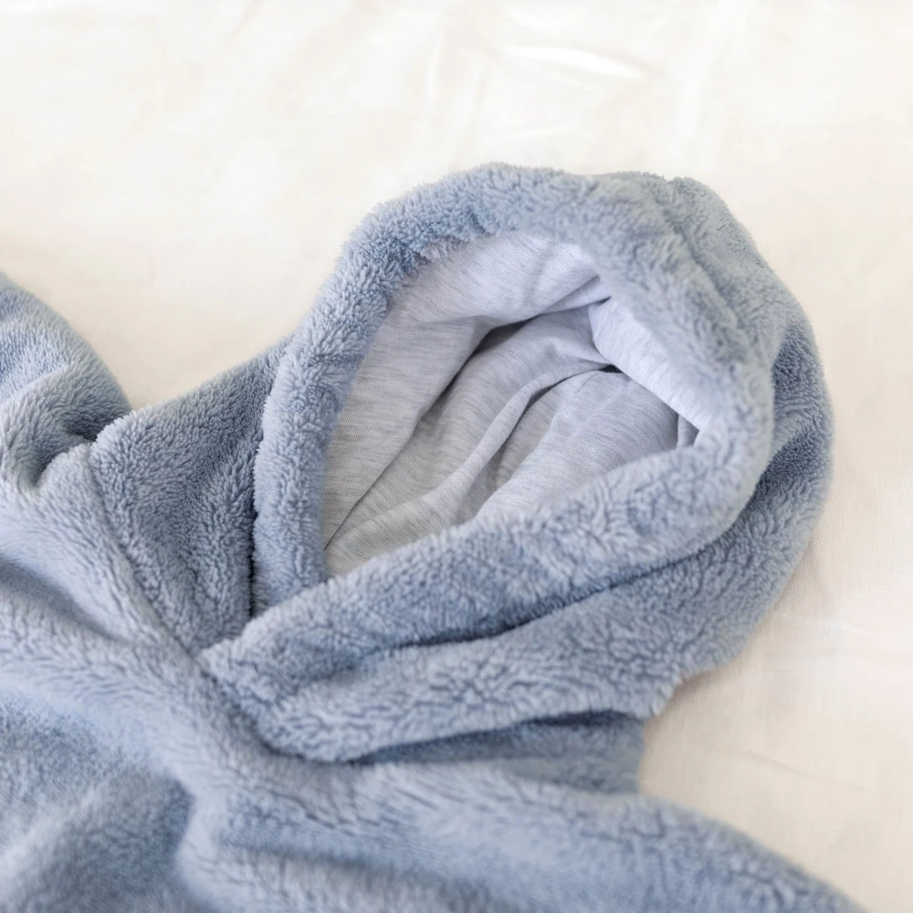 Poncho Pour Siège Auto Teddy Et Gaze De Coton Cadum Bleu Stone 6 Poncho Pour Siège Auto Teddy Et Gaze De Coton Cadum Bleu Stone – Image 4