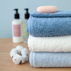Sortie De Bain Enfant Bleu Minéral -Produits Pour Bébé ay090103176 2
