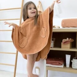 Poncho De Bain éponge Orange -Produits Pour Bébé ay090610815 1