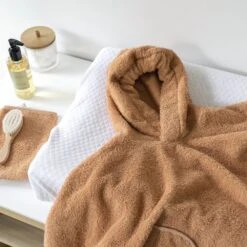 Poncho De Bain éponge Orange -Produits Pour Bébé ay090610815 4