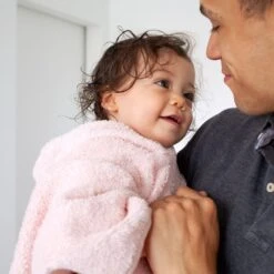 Poncho De Bain éponge Rose Clair -Produits Pour Bébé ay090670498 1