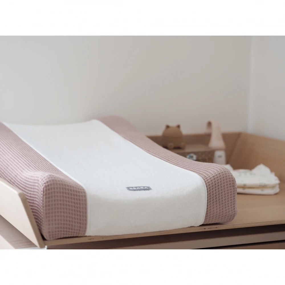 Beaba Housse Pour Matelas à Langer Sofalange Vieux Rose 5 Beaba Housse Pour Matelas à Langer Sofalange Vieux Rose – Image 3