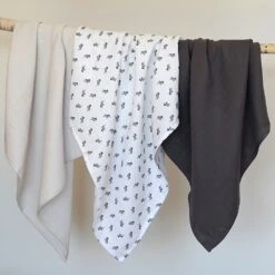 Beaba Lot De 3 Langes 70 X 70 Cm Savane -Produits Pour Bébé bb121003443 4