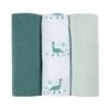 Beaba Lot De 3 Langes 70 X 70 Cm Jurassique -Produits Pour Bébé bb121003450