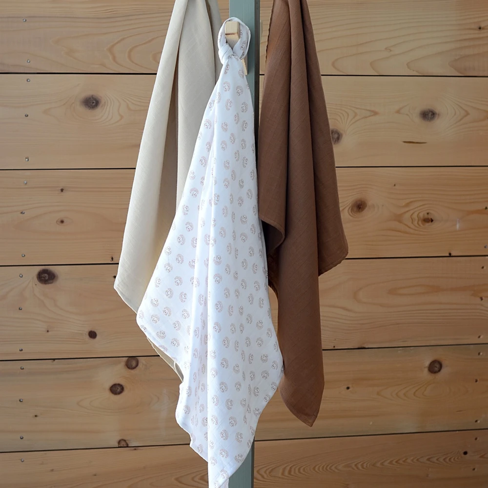 Beaba Lot De 3 Langes 70 X 70 Cm Hérisson 8 Beaba Lot De 3 Langes 70 X 70 Cm Hérisson – Image 6