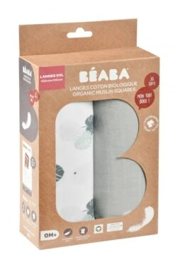 Beaba Lot De 2 Langes 120cm - Gris Mirage / Jungle -Produits Pour Bébé bb121003870 4