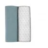 Beaba Lot De 2 Langes 120cm Bleu Baltique / Pointillissme -Produits Pour Bébé bb121003924