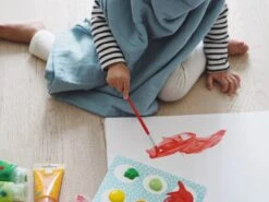 Beaba Lot De 2 Langes 120cm Bleu Baltique / Pointillissme -Produits Pour Bébé bb121003924 1