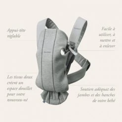 Babybjorn Porte Bébé Mini Coton Noir 11 Babybjorn Porte Bébé Mini Coton Noir -Produits Pour Bébé bj046110562 4