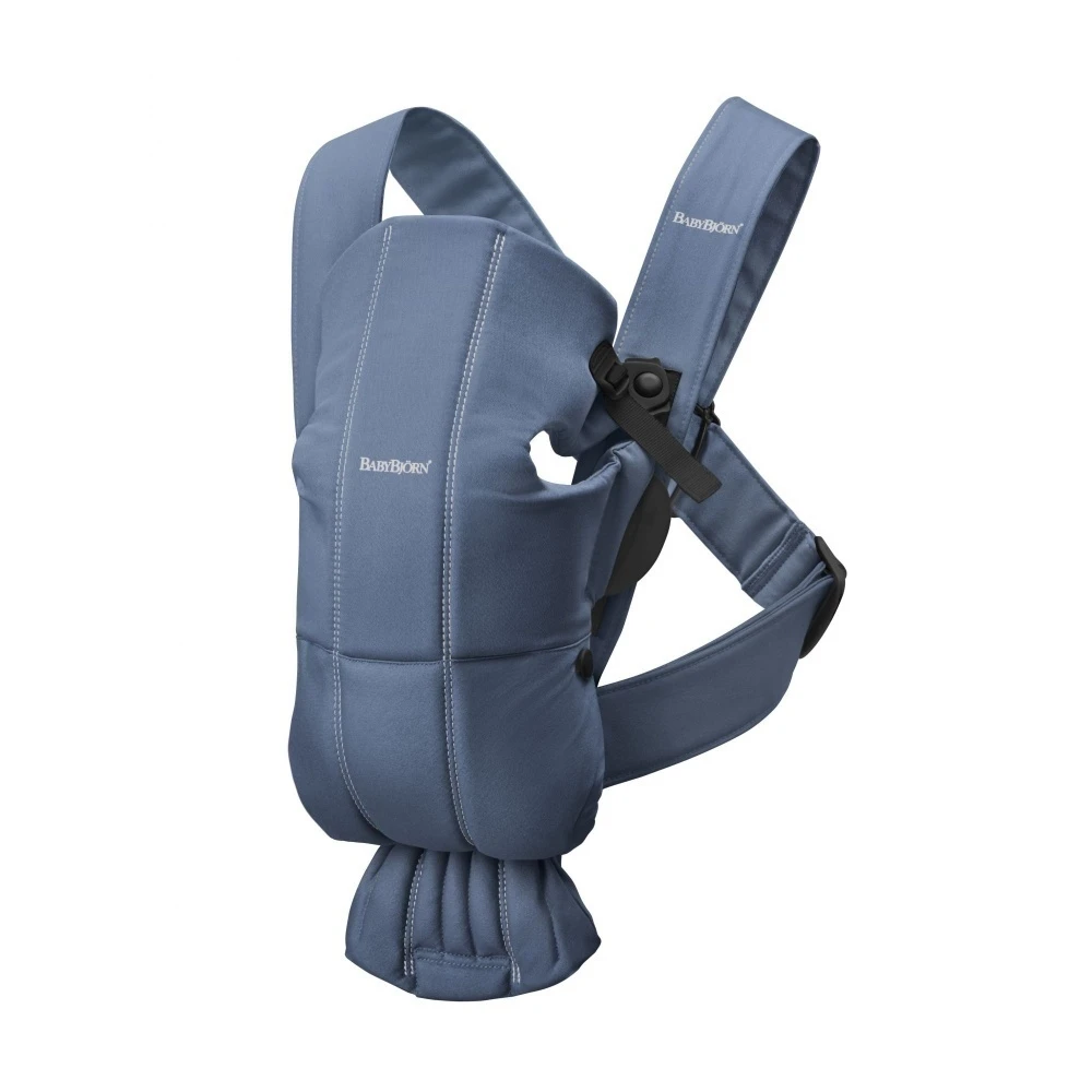 Babybjorn Porte Bébé Mini Coton Bleu Indigo 3 Babybjorn Porte Bébé Mini Coton Bleu Indigo