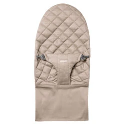 Babybjorn Housse De Transat Bliss Coton Matelassé Classique Gris Sable -Produits Pour Bébé bj062320175 1