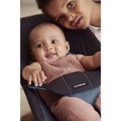Babybjorn Transat Bébé Balance Soft Coton Noir Et Gris Foncé -Produits Pour Bébé bj062350229 1