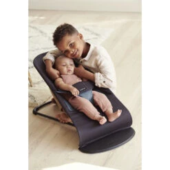 Babybjorn Transat Bébé Balance Soft Coton Noir Et Gris Foncé -Produits Pour Bébé bj062350229 2