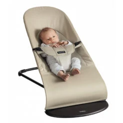 Babybjorn Transat Bébé Balance Soft Coton Beige Et Kaki -Produits Pour Bébé bj062350267 5