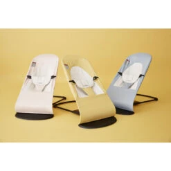 Babybjorn Transat Bébé Balance Soft Coton Et Jersey Bleu Et Gris -Produits Pour Bébé bj062350458 1