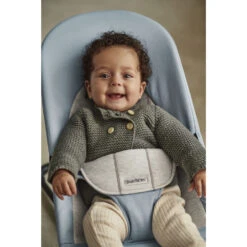 Babybjorn Transat Bébé Balance Soft Coton Et Jersey Bleu Et Gris -Produits Pour Bébé bj062350458 2