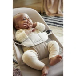 Babybjorn Transat Bébé Balance Soft Coton Et Jersey Beige Et Gris Cadre Noir -Produits Pour Bébé bj062350830 1