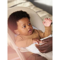 Babybjorn Transat Bébé Balance Soft Coton Et Jersey Beige Et Gris Cadre Gris Clair -Produits Pour Bébé bj062351837 1